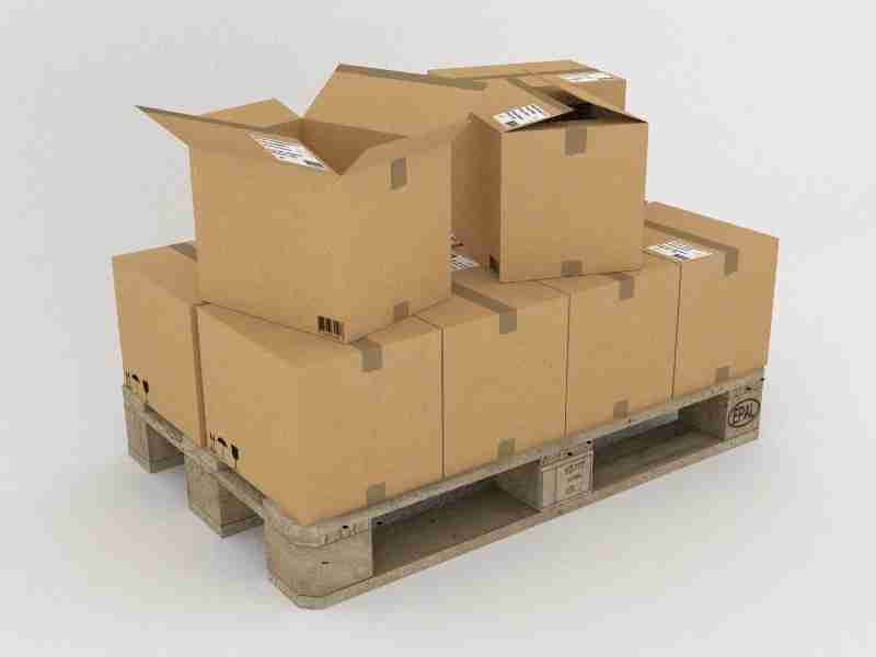 cardboard boxes