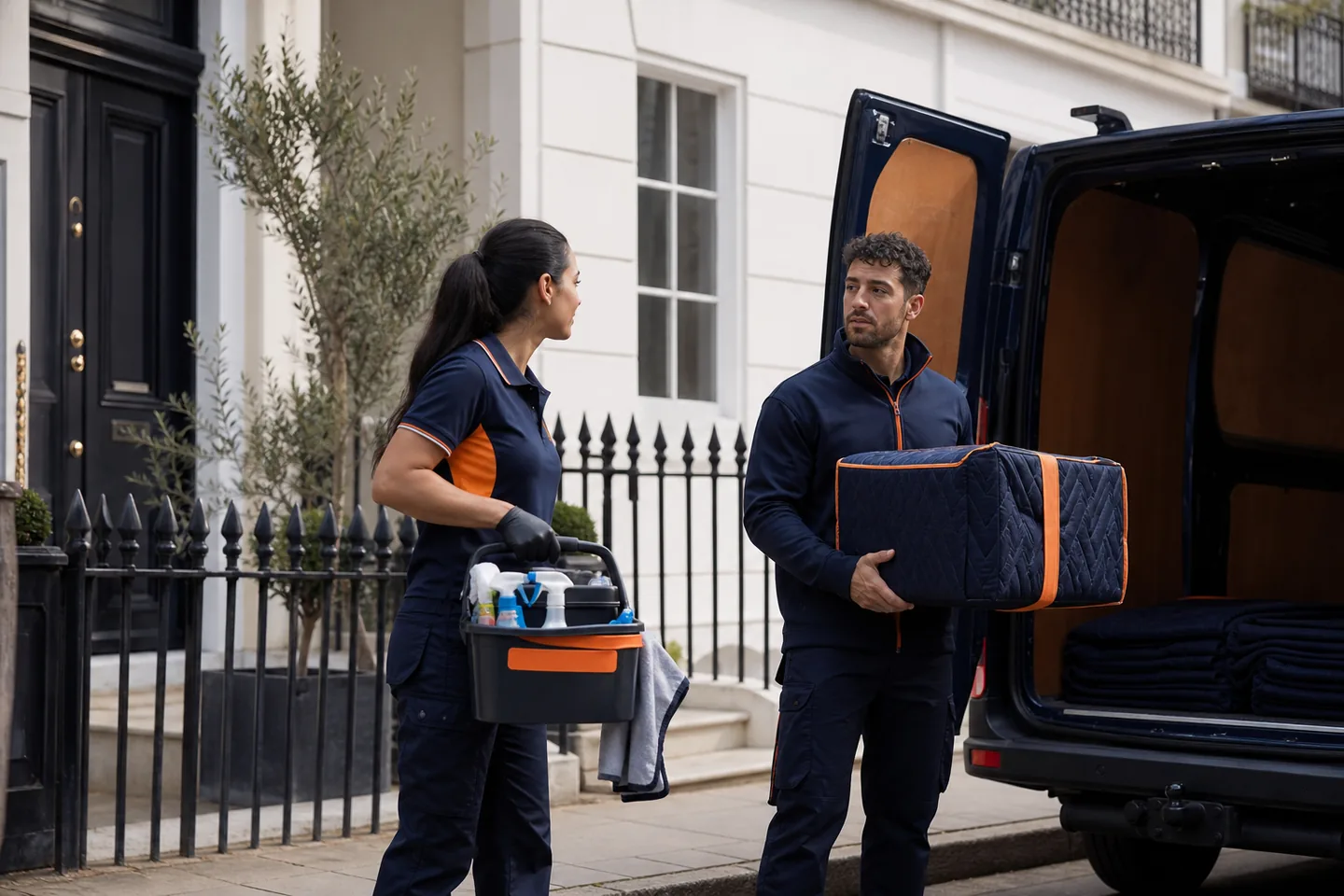 Strong Move cleaning team preparing a rental property near Hayes UB3 for handover