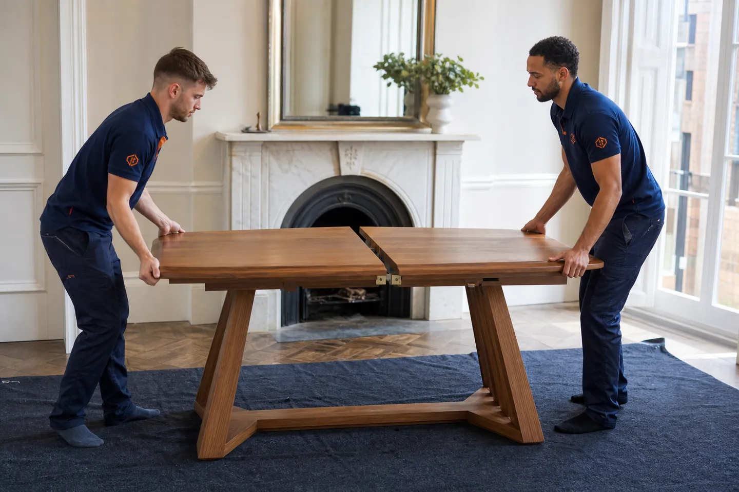 Strong Move professionals preparing furniture assembly in Canning Town E16