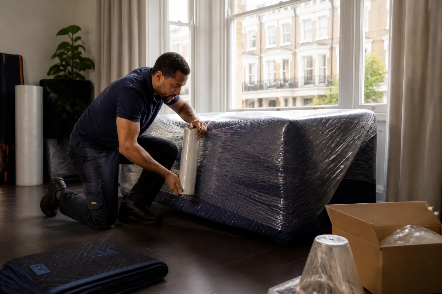Protected belongings returned after storage for a customer in St Johns Wood