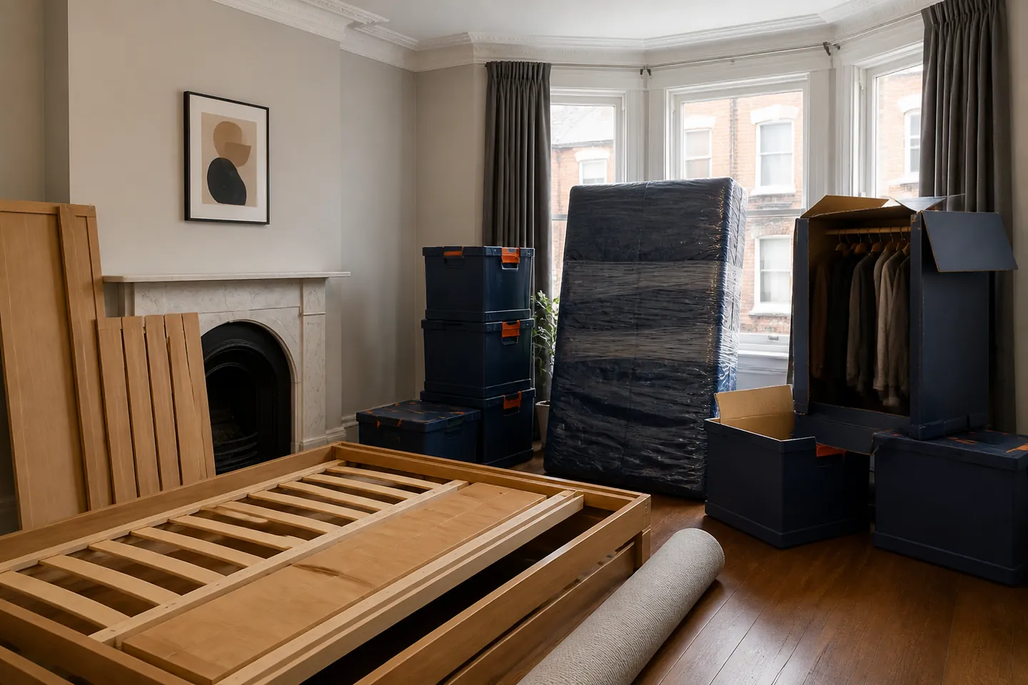 Strong Move storage collection prepared at a property in St Johns Wood